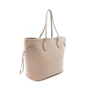 Louis Vuitton Bag Beige Neverfull Tote Empreinte Leather